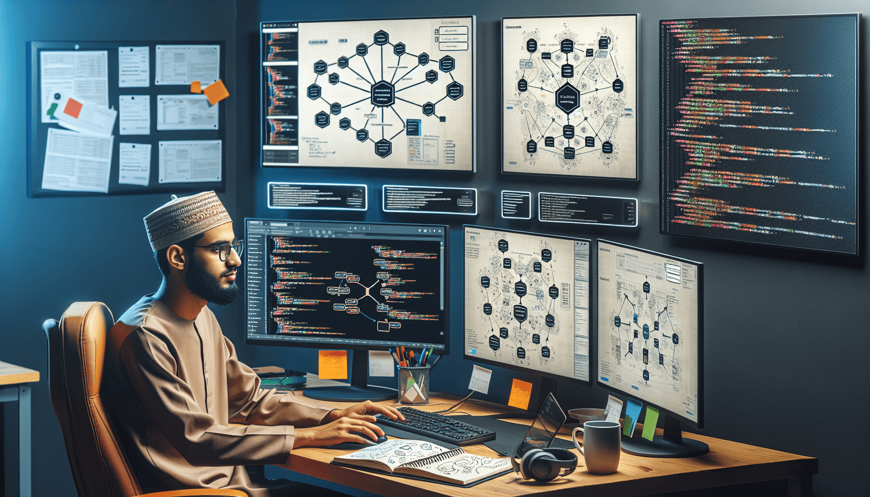 Développeurs de logiciels utilisant l'IA pour le mappage de logique de programme