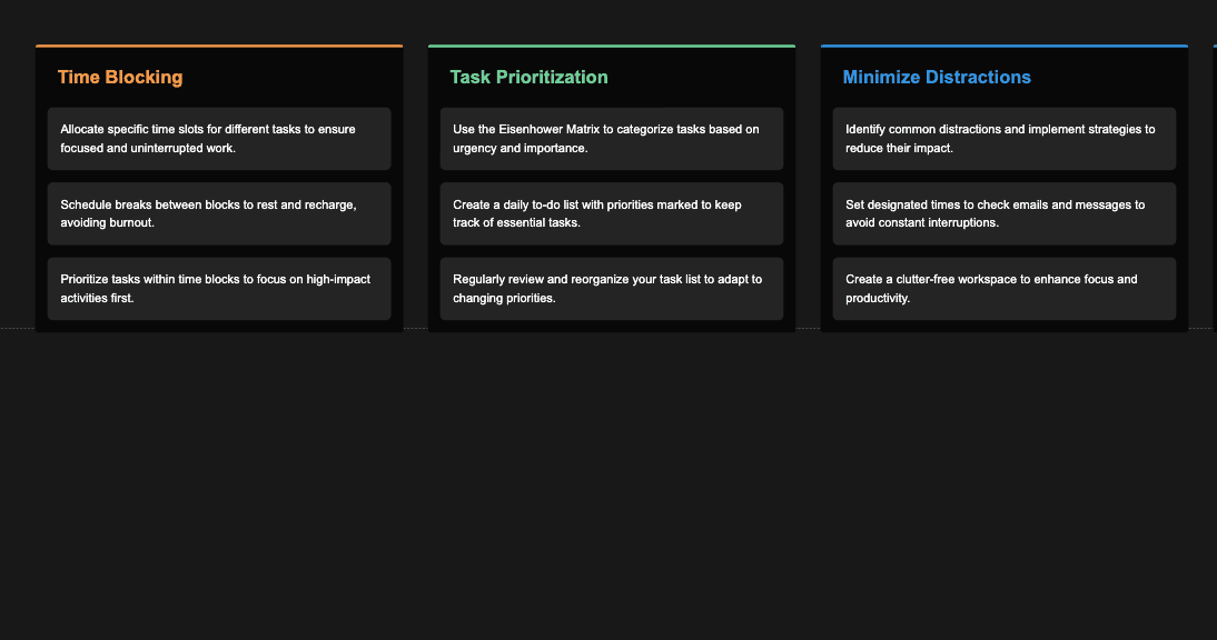 Méthodes pour améliorer la productivité quotidienne